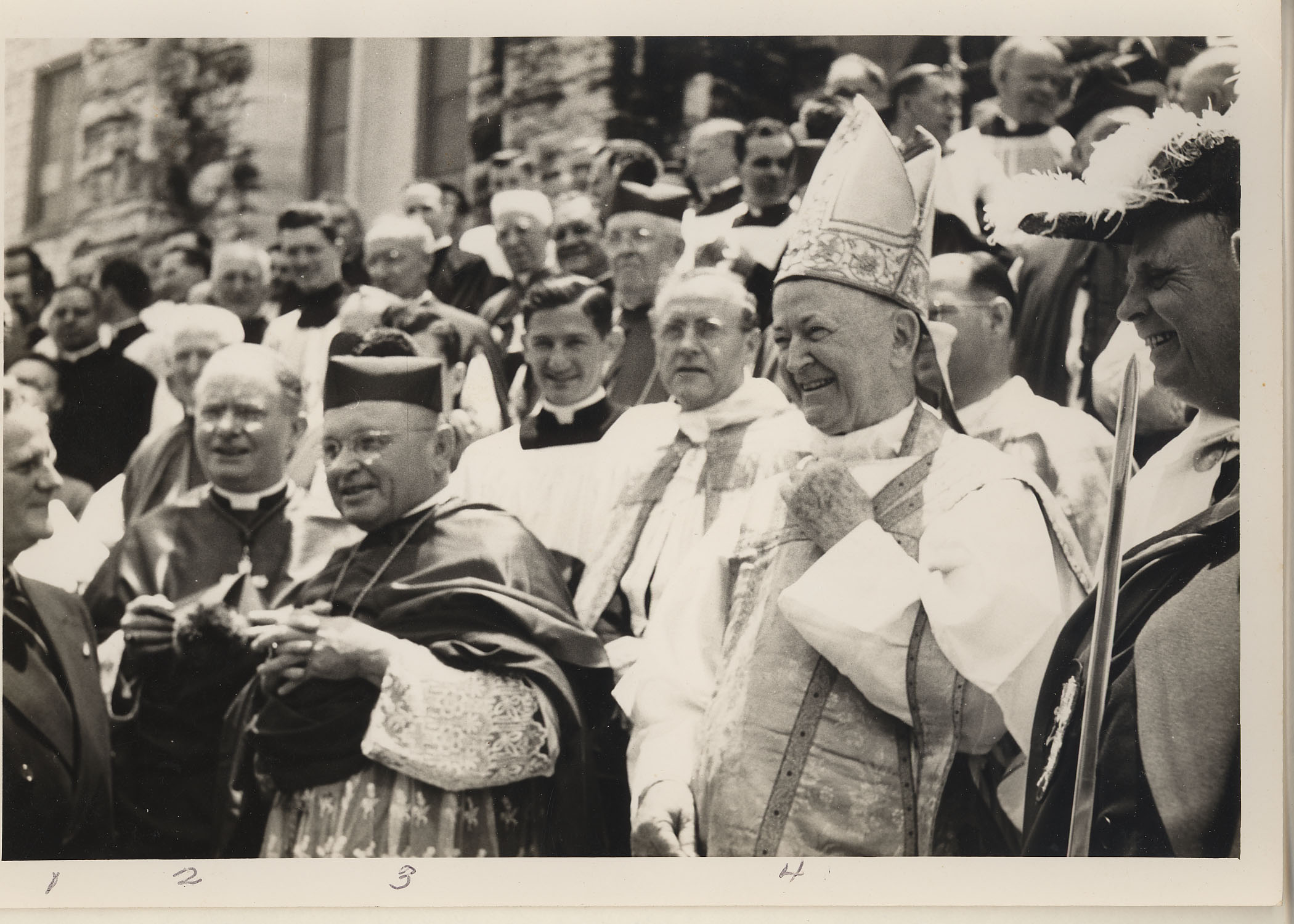 Gov Jester, Archbishop Lucey, Bishop Reicher, Bishop Byrne, nd