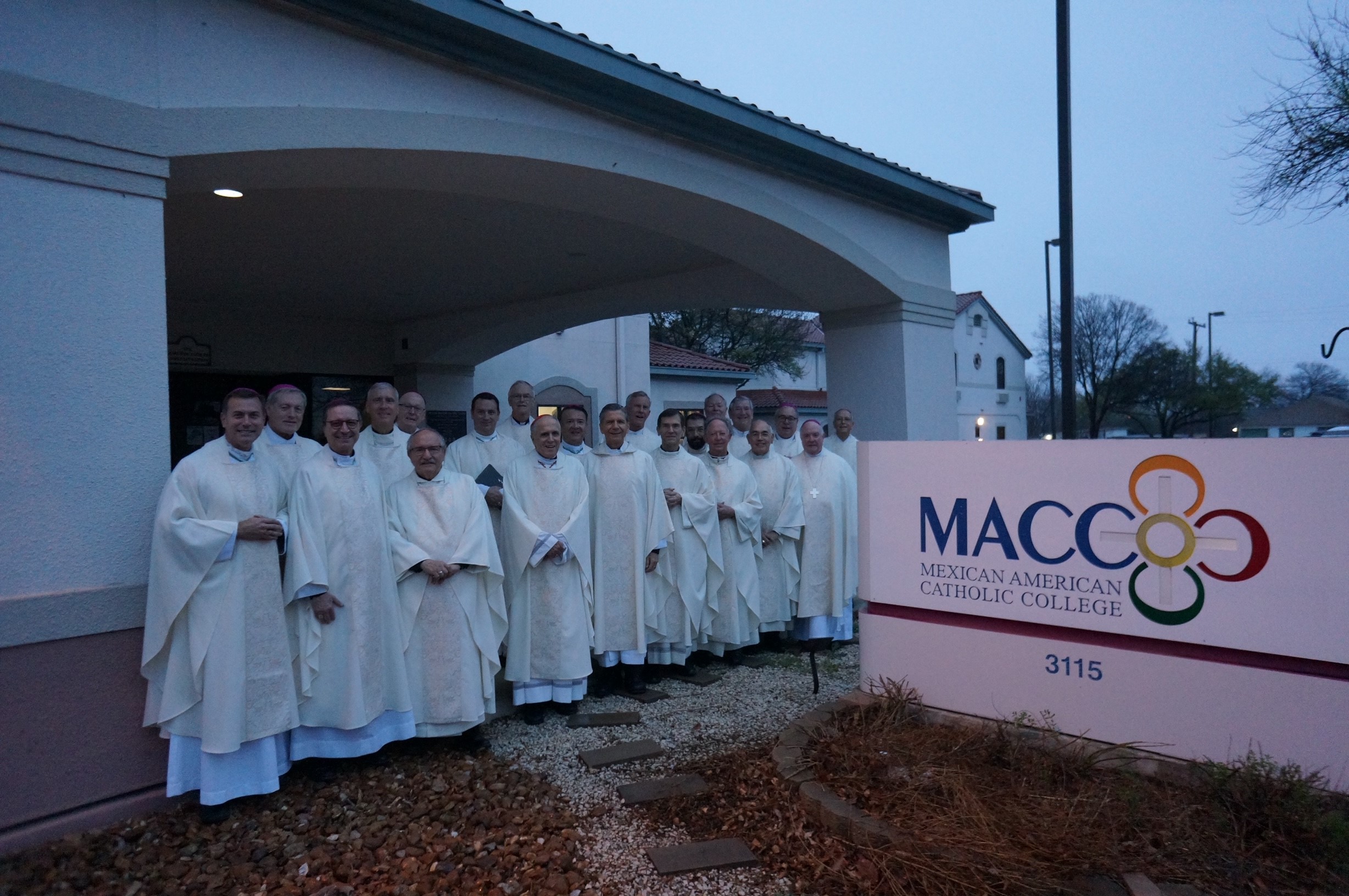 The bishops met at the Mexican American Catholic College in San Antonio on March 21. MACC was founded by the Texas Catholic Conference 50 years ago.
